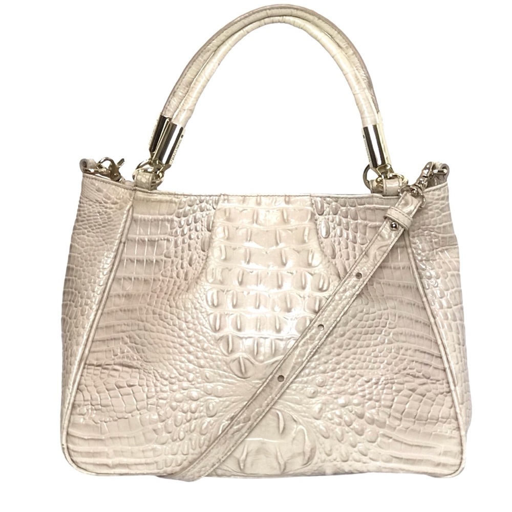 Brahmin Ruby Silk Melbourne Satchel Crossbody Bag - image 1